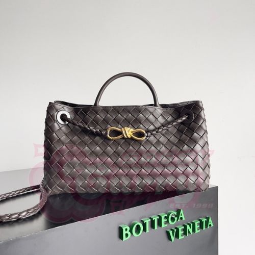 Bottega Veneta Andiamo Small East/West Bag In Fondant Intrecciato Lambskin