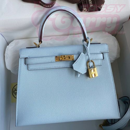 Hermes Epsom Kelly 25cm Seller Handmade Celeste Bag