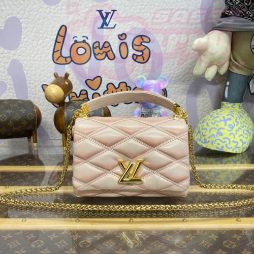 Louis Vuitton MM Bag Beige/Pink